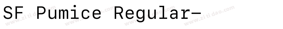 SF Pumice Regular字体转换